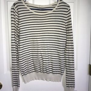 forever 21 black and white striped sweater